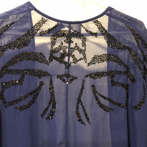 H&M Women’s Midnight Blue Long Overlay - Picture 8 of 9